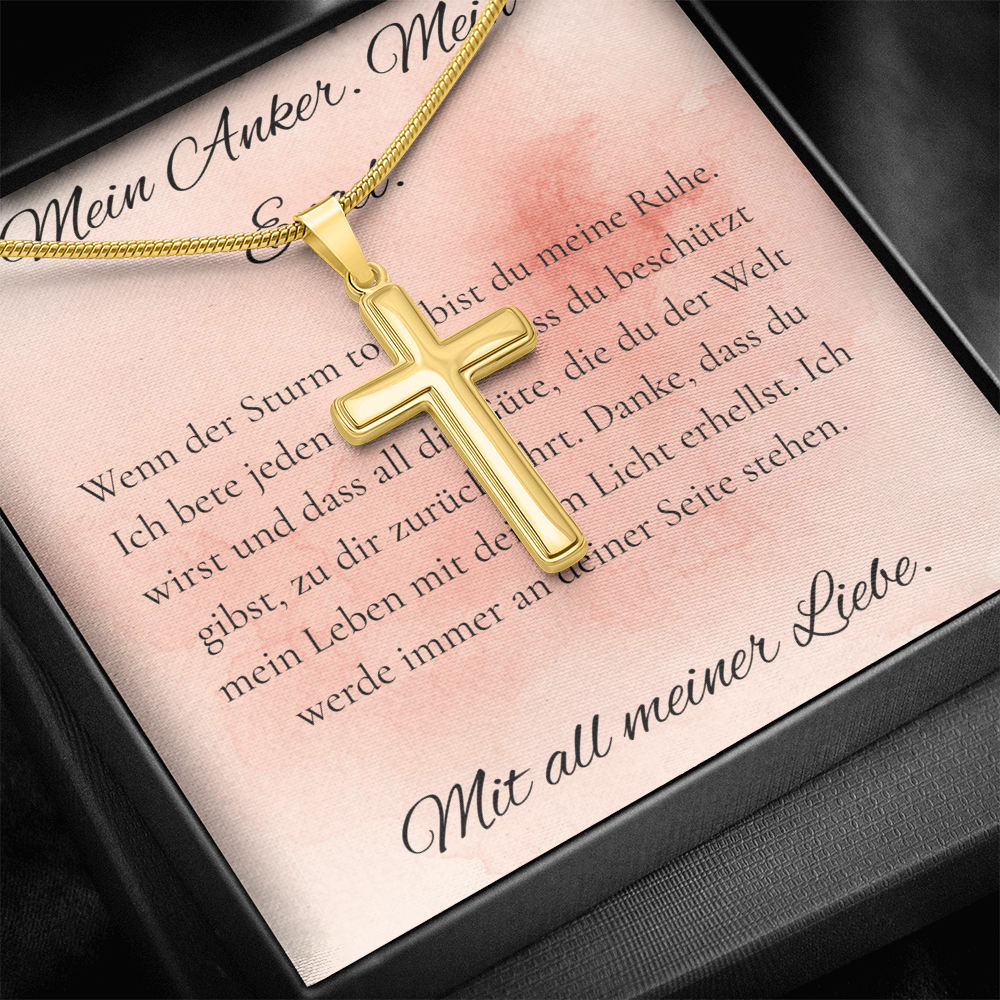 "Faith & Hope" - Artisan Cross Necklace