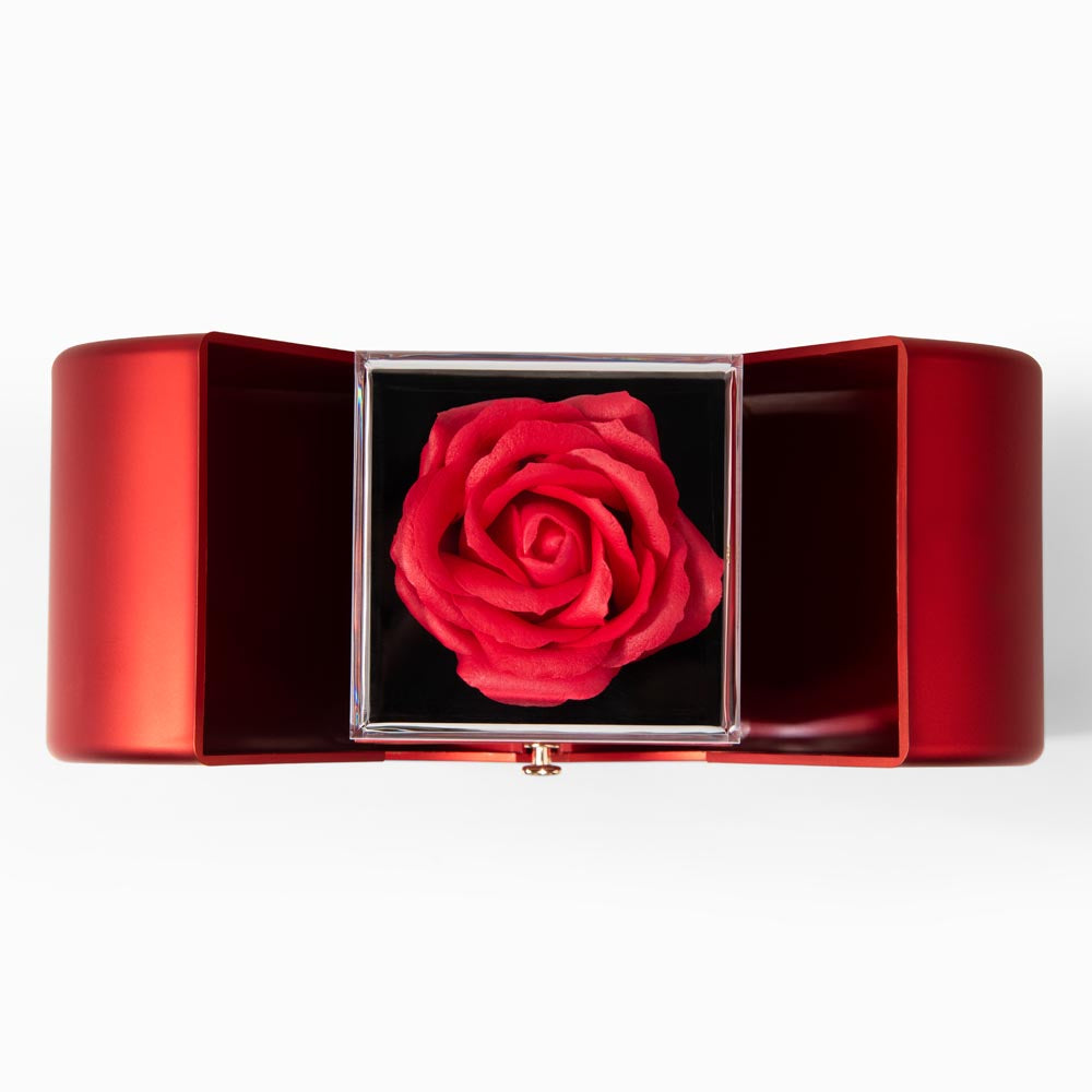 "My Everything" - Alluring Beauty Necklace RED HEART ROSE BOX